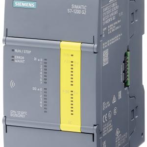 SIMATIC S7-1200 G2 Fail-safe Compact CPU 1212FC DC/DC/DC Power DC 20.4-28.8V DC Onboard I/O 8x DI 24V DC 6x DO 24V DC Memory Program 200 KB Data 500 KB Power-off Hold: 20 KB 6ES7212-1AF50-0XB0
