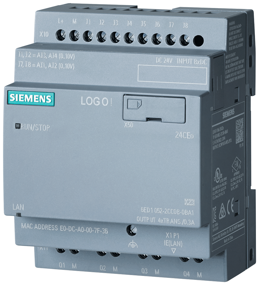 Siemens LOGO! 8.4 24CEo Host Logic Module PLC Programmable Controller 6ED1052-2CC08-0BA2