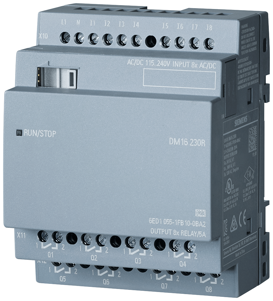 Siemens PLC Programmable Controller LOGO! DM 230R for LOGO! 8 PLC Expansion Module 6ED1055-1FB10-0BA2