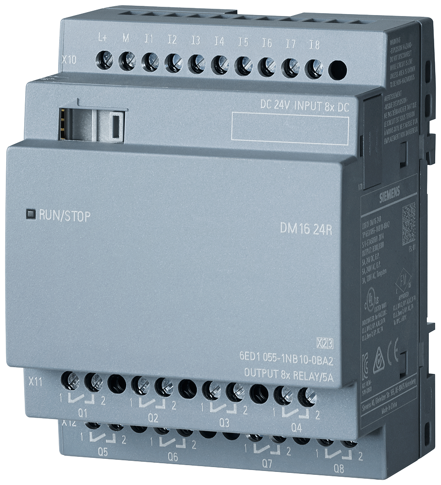 Siemens PLC Programmable Controller LOGO! DM16 24R for LOGO! 8 PLC Expansion Module 6ED1055-1NB10-0BA2