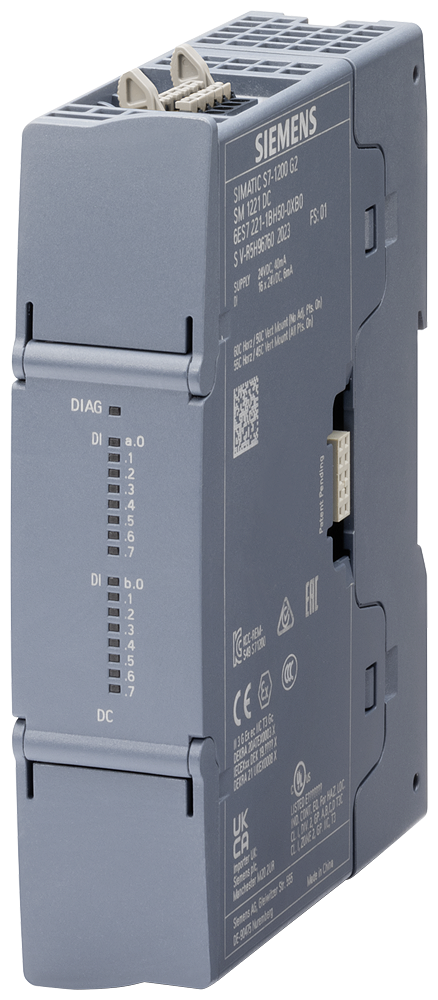 Siemens SIMATIC Programmable Controller Module S7-1200 G2: SM 1222 Digital Output, 16DO; Output: 16x DO, 24V DC 0.5A, Source Transistor 6ES7222-5BH50-0XB0