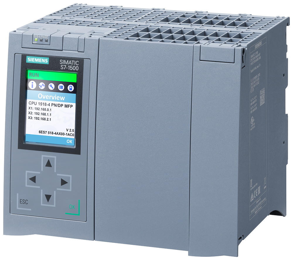 Siemens PLC SIMATIC S7-1500 CPU Module 1518-4 PN/DP MFP 6ES7518-4AX00-1AC0 Module Type